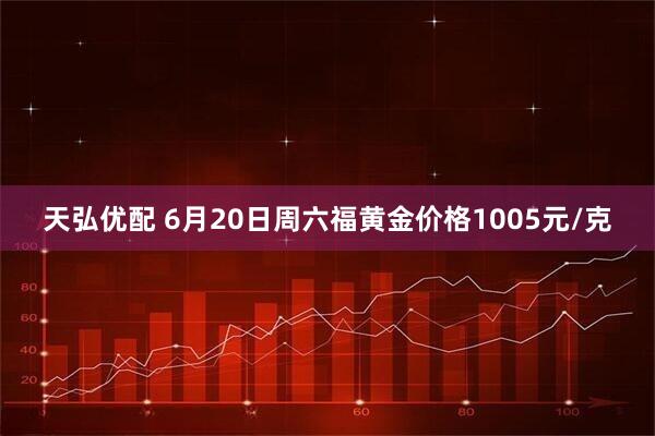 天弘优配 6月20日周六福黄金价格1005元/克