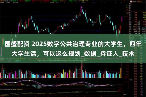 国盛配资 2025数字公共治理专业的大学生，四年大学生活，可以这么规划_数据_持证人_技术